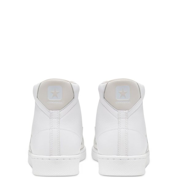 NIB Converse Pro Leather Mid White/Pale Putty/White 167817C US Mens 13 - Picture 4 of 8